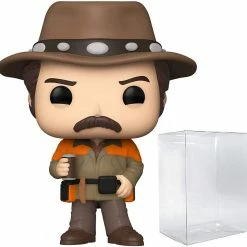 Funko Pop! Park And Recreations Hunter Ron Swanson Vinyl Figure #1150 + Protector