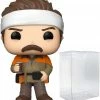Funko Pop! Park And Recreations Hunter Ron Swanson Vinyl Figure #1150 CHASE + Protector 1 Funko Pop! Park And Recreations Hunter Ron Swanson Vinyl Figure #1150 CHASE + Protector