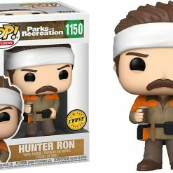 Funko Pop! Park And Recreations Hunter Ron Swanson Vinyl Figure #1150 CHASE + Protector