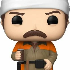 Funko Pop! Park And Recreations Hunter Ron Swanson Vinyl Figure #1150 CHASE + Protector