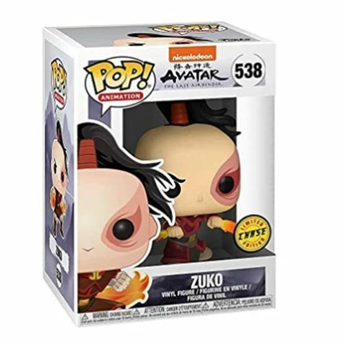 Funko Pop! Avatar The Last Airbender: Zuko CHASE Pop! Vinyl Figure #538 + Protector 5 Funko Pop! Avatar The Last Airbender: Zuko CHASE Pop! Vinyl Figure #538 + Protector