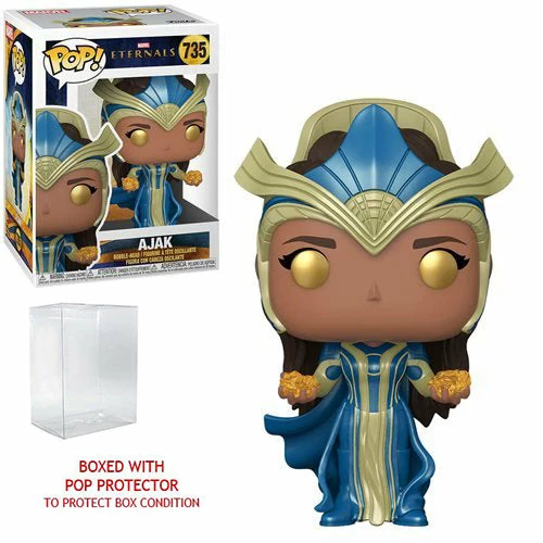 Funko Pop! Marvel Eternals: Ajak Vinyl Figure #735 + Protector 7 Funko Pop! Marvel Eternals: Ajak Vinyl Figure #735 + Protector