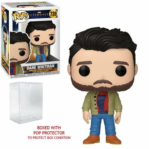 Funko Pop! Marvel Eternals: Dane Whitman (London Outfit) Vinyl Figure #738 + Protector 8 Funko Pop! Marvel Eternals: Dane Whitman (London Outfit) Vinyl Figure #738 + Protector