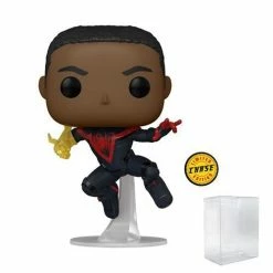 Funko Pop! Spider-Man Miles Morales Classic Suit Vinyl Figure #765 CHASE + Protector