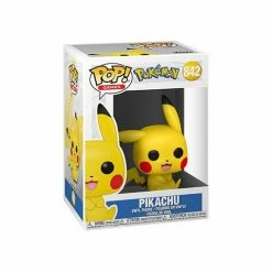 Funko Pop! Pokemon: Pikachu Sitting Vinyl Figure #842 + Protector 9 Funko Pop! Pokemon: Pikachu Sitting Vinyl Figure #842 + Protector