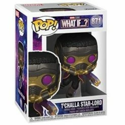 Funko Pop! What If..?: T'Challa Star-Lord Vinyl Figure #871 + Protector 9 Funko Pop! What If..?: T'Challa Star-Lord Vinyl Figure #871 + Protector