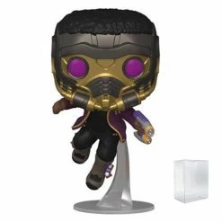 Funko Pop! What If..?: T'Challa Star-Lord Vinyl Figure #871 + Protector
