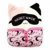 Kellytoys Squishmallows 8" KATSLA The Cat Pajama Series Night Mode Sleeping Mask Official Kellytoy Ultrasoft Plush