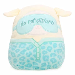 Kellytoys Squishmallows 8" SOPHIE The Lamb Pajama Series Do Not Distrub Sleep Mask- Official Kellytoy Ultrasoft Plush Toy