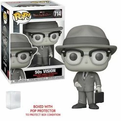Funko Pop! WandaVision: 50's Vision Black & White #714 + Protector