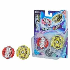 Hasbro Beyblade Burst Surge SlingShock Hyper Sphere Leopard L4 Vs. Master Kerbeus K5 Tops