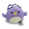 Kellytoys Squishmallow Clip 3.5" - Elina Peacock - Purple - Official Kellytoy Ultrasoft Plush Toy Squishmallows