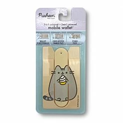 Plush Cloud Toys Other Fun Collectibles Pusheen The Cat 3 In 1 Stick-on Wallet Cord Keeper Stand Mobile Phone