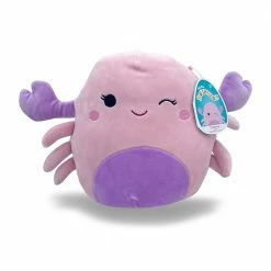 Kellytoys SQUISHMALLOW 8" COSMINA Pink Purple Crab Sealife