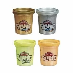 Hasbro Other Fun Collectibles Play-Doh Slime: Super Stretch, And HydroGlitz 12 Color Variety Pack 1.8-Ounce Cans