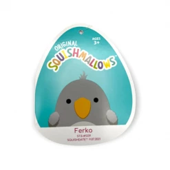Kellytoys Squishmallows 7" FERKO The Shoebill Grey Bird Official Kellytoy Ultrasoft Plush