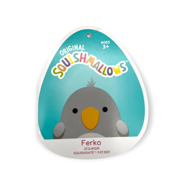 Kellytoys Squishmallows 7" FERKO The Shoebill Grey Bird Official Kellytoy Ultrasoft Plush 4 Kellytoys Squishmallows 7" FERKO The Shoebill Grey Bird Official Kellytoy Ultrasoft Plush