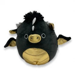 Kellytoys Squishmallows 7" LUXMEN The Black And Gold Dragon Official Kellytoy Ultrasoft Plush