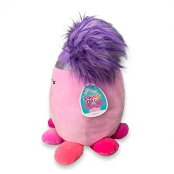 Kellytoys Squishmallows 16" JEANNE Squishdoos Purple Pigtails Pink Octopus - Official Kellytoy Ultrasoft Plush 10 Kellytoys Squishmallows 16