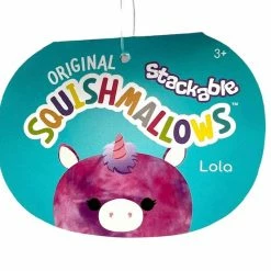 Kellytoys Squishmallows Stackable Mini 5" LOLA The Purple Unicorn Official Kellytoy Ultrasoft Plush