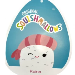 Kellytoys Squishmallows 12" KEINA The Shrimp Sushi Roll - Official Kellytoy Ultrasoft Plush Toy