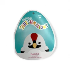 Kellytoys Squishmallows 7" BASMA The Grey Whooping Crane Bird - Official Kellytoy Ultrasoft Plush