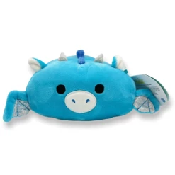 Kellytoys Squishmallows Stackable Mini 5" DEVIN The Blue Dragon Official Kellytoy Ultrasoft Plush