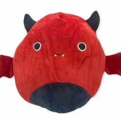 Kellytoys Squishmallows HALLOWEEEN Flip-a-mallow DANTE Red Demon / TALLY Cat Hat 12"