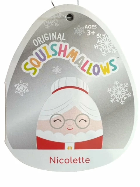 Kellytoys Squishmallows 4.5" NICOLETTE Mrs Claus Official Kellytoy Ultrasoft Plush 4 Kellytoys Squishmallows 4.5" NICOLETTE Mrs Claus Official Kellytoy Ultrasoft Plush