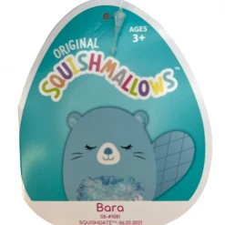 Kellytoys Squishmallows 8" BARA The Beaver Official Kellytoy Ultrasoft Plush