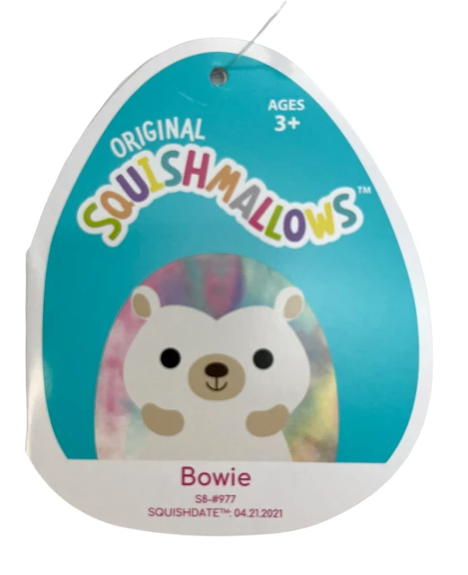 Kellytoys Squishmallows 8" Bowie The Hedgehog Official Kellytoy Ultrasoft Plush 4 Kellytoys Squishmallows 8" Bowie The Hedgehog Official Kellytoy Ultrasoft Plush