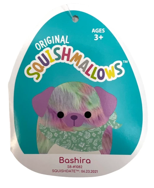 Kellytoys Squishmallows 8" BASHIRA The Bandana Dog Official Kellytoy Ultrasoft Plush 4 Kellytoys Squishmallows 8" BASHIRA The Bandana Dog Official Kellytoy Ultrasoft Plush