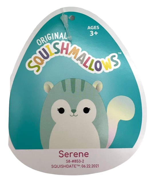 Kellytoys Squishmallows 8" SERENE The Squirrel Official Kellytoy Ultrasoft Plush 4 Kellytoys Squishmallows 8" SERENE The Squirrel Official Kellytoy Ultrasoft Plush