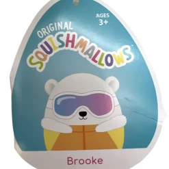 Kellytoys Squishmallows 8" BROOKE The Polar Bear With Sunglasses Official Kellytoy Ultrasoft Plush