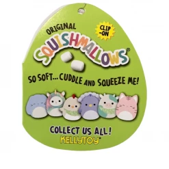 Kellytoys Squishmallow Clip 3.5" - Todd The Rooster - Official Kellytoy Ultrasoft Plush Toy Squishmallows