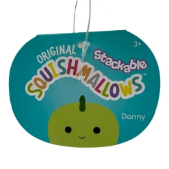 Kellytoys Squishmallows Stackable Mini 5" Danny The Green Dinosaur Official Kellytoy Ultrasoft Plush