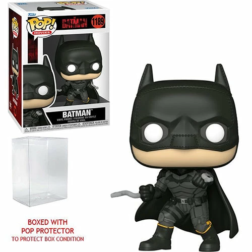 Funko Pop! DC Comics The Batman: Battle Ready Batman Vinyl Figure #1189 + Protector 7 Funko Pop! DC Comics The Batman: Battle Ready Batman Vinyl Figure #1189 + Protector