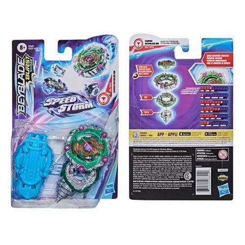 Hasbro Beyblade Burst Burst Surge Speedstorm Curse Devolos D6 Spinning Top Starter Pack -- Battling Game Top Toy With Launcher 7 Hasbro Beyblade Burst Burst Surge Speedstorm Curse Devolos D6 Spinning Top Starter Pack -- Battling Game Top Toy With Launcher