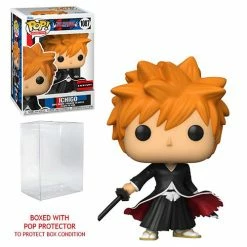 Funko Pop! Bleach Ichigo Bankai Tensa Zangetsu AAA Exclusive #1087 + Protector