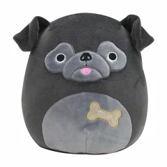 Kellytoys Squishmallows BONGO The Pug 8" Official Kellytoy Ultrasoft Plush Toy