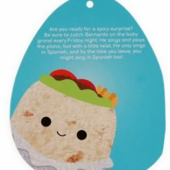 Squishmallows 8" Bernardo The Burrito - Official Kellytoys