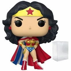 Funko Pop! Wonder Woman 80th Anniversary Classic With Cape #433 + Protector