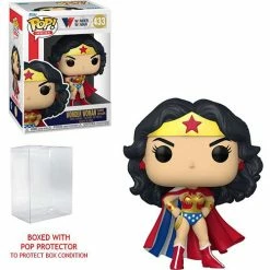 Funko Pop! Wonder Woman 80th Anniversary Classic With Cape #433 + Protector