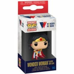 Funko Pop! Wonder Woman 80th Anniversary Classic With Cape Pocket Pop! Key Chain 7 Funko Pop! Wonder Woman 80th Anniversary Classic With Cape Pocket Pop! Key Chain