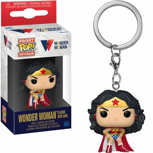 Funko Pop! Wonder Woman 80th Anniversary Classic With Cape Pocket Pop! Key Chain 3 Funko Pop! Wonder Woman 80th Anniversary Classic With Cape Pocket Pop! Key Chain