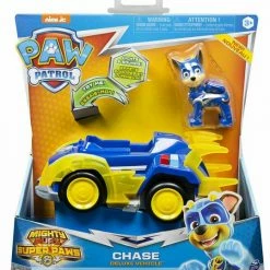Spin Master Paw Patrol Mighty Pups Super Paws Chase Vehicle & Figure