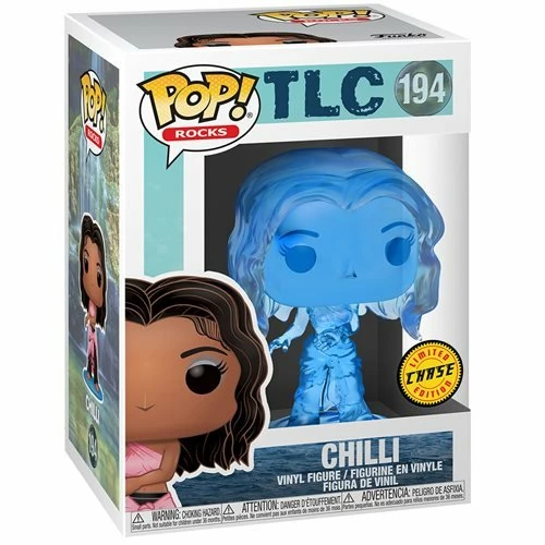 Funko Pop! Rock TLC Chilli Vinyl Figure #194 CHASE + Protector 6 Funko Pop! Rock TLC Chilli Vinyl Figure #194 CHASE + Protector