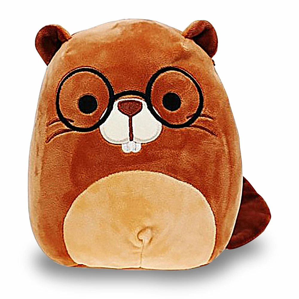 Kellytoys Squishmallows 8" CHIP Beaver With Glasses 3 Kellytoys Squishmallows 8" CHIP Beaver With Glasses