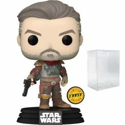 Funko Pop! The Mandalorian: Marshal Cobb Vanth CHASE Version #484 + Protector