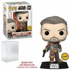 Funko Pop! The Mandalorian: Marshal Cobb Vanth CHASE Version #484 + Protector 13 Funko Pop! The Mandalorian: Marshal Cobb Vanth CHASE Version #484 + Protector